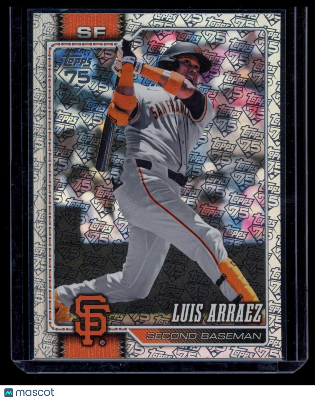 2026 Topps Series Two Luis Arraez #420 75th Anniversary Logo Pattern /75