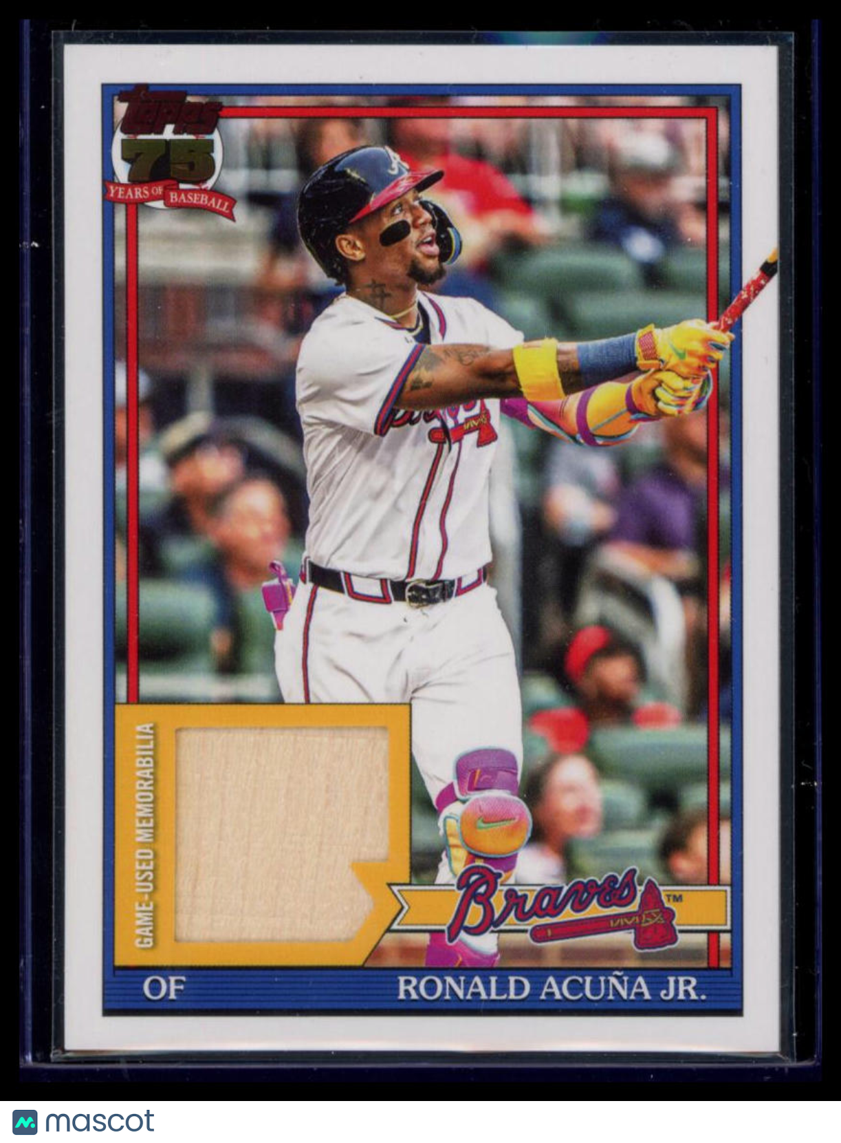 2026 Topps Series 1 1991  Ronald Acuña Jr. #91R-RAJ Relic Game-Used Memorabilia