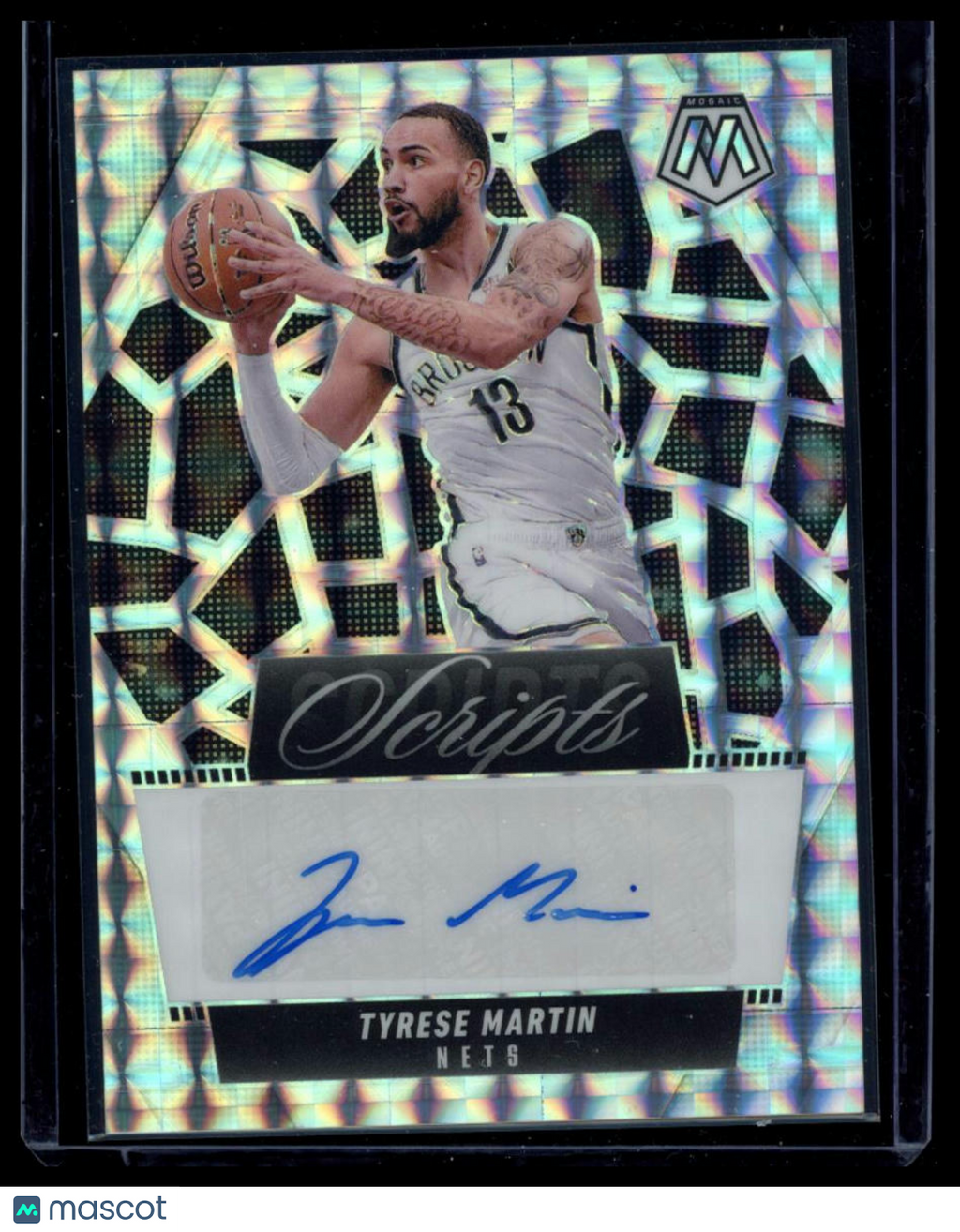 2025 Panini Prizm Mosaic Scripts Tyrese Martin #MS-TMB Silver