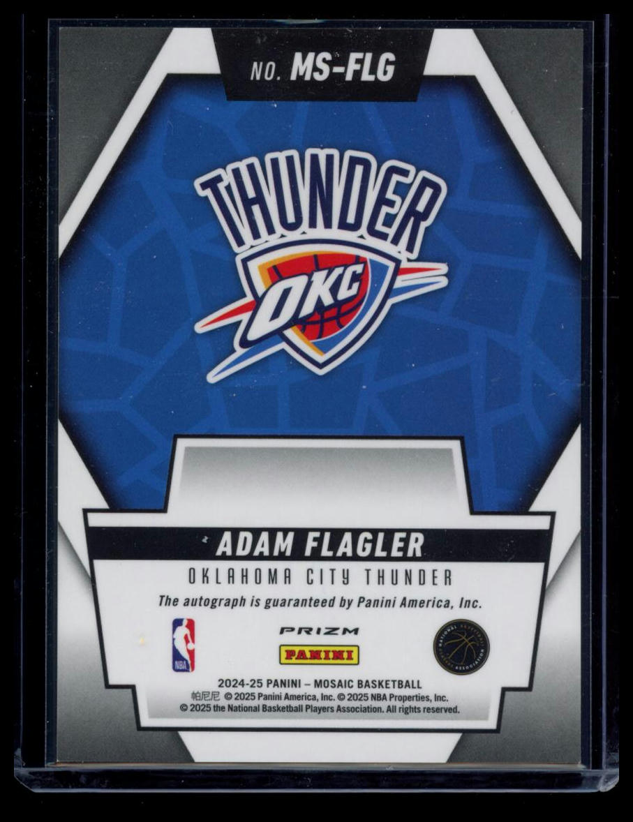 2025 Panini Mosaic Scripts Adam Flagler #MS-FLG