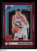 2025 Panini Donruss Optic Donovan Clingan #272 Red Velocity /299
