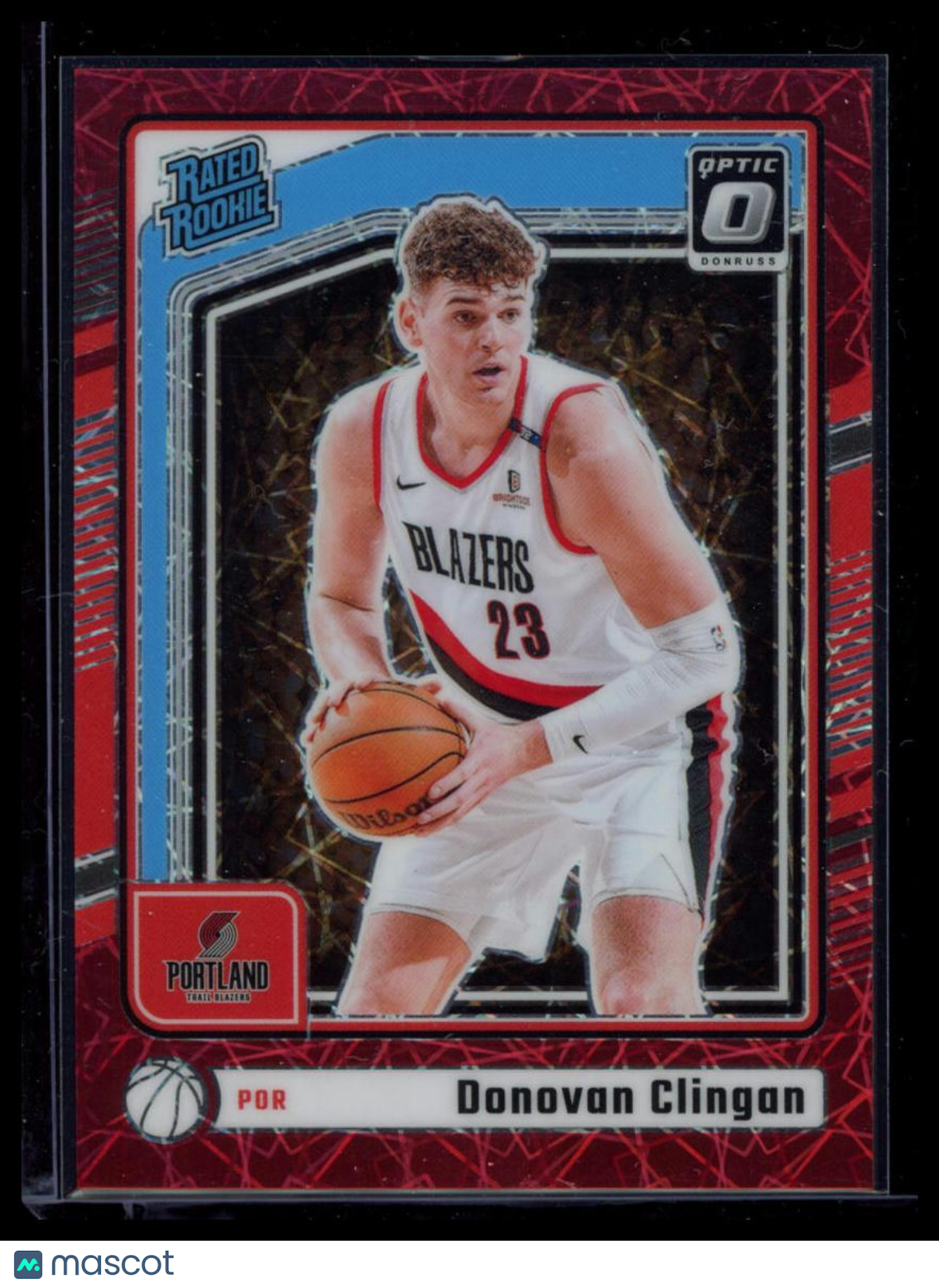 2025 Panini Donruss Optic Donovan Clingan #272 Red Velocity /299