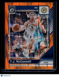 2025 Panini Donruss Optic Prizm T.J. McConnell #67 Orange Velocity /225