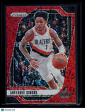 2024 Panini Prizm Anfernee Simons #45 Red Sparkle Short Print