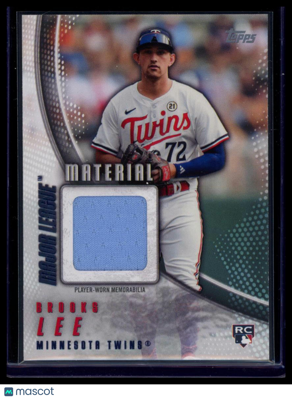 2025 Topps Major League Material Brooks Lee #MLM2-BL Player-Worn Memorabilia RC