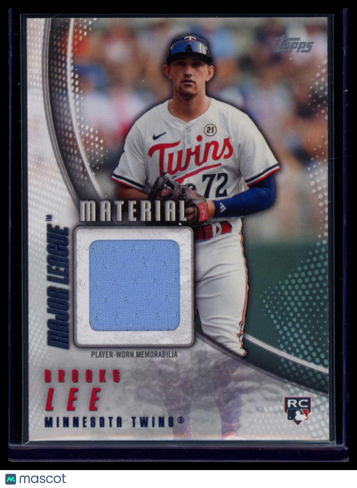 2025 Topps Major League Material Brooks Lee #MLM2-BL Player-Worn Memorabilia RC
