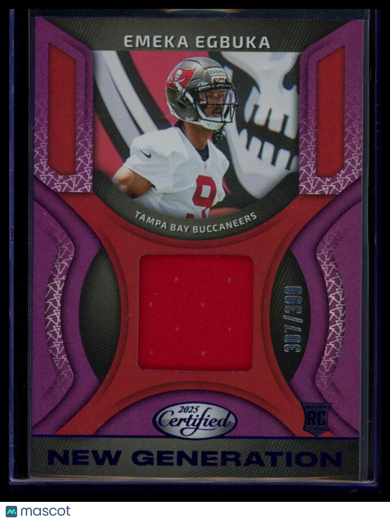 2025 Panini Certified New Generation Emeka Egbuka #NGJ-EEA Purple /399 RC Patch