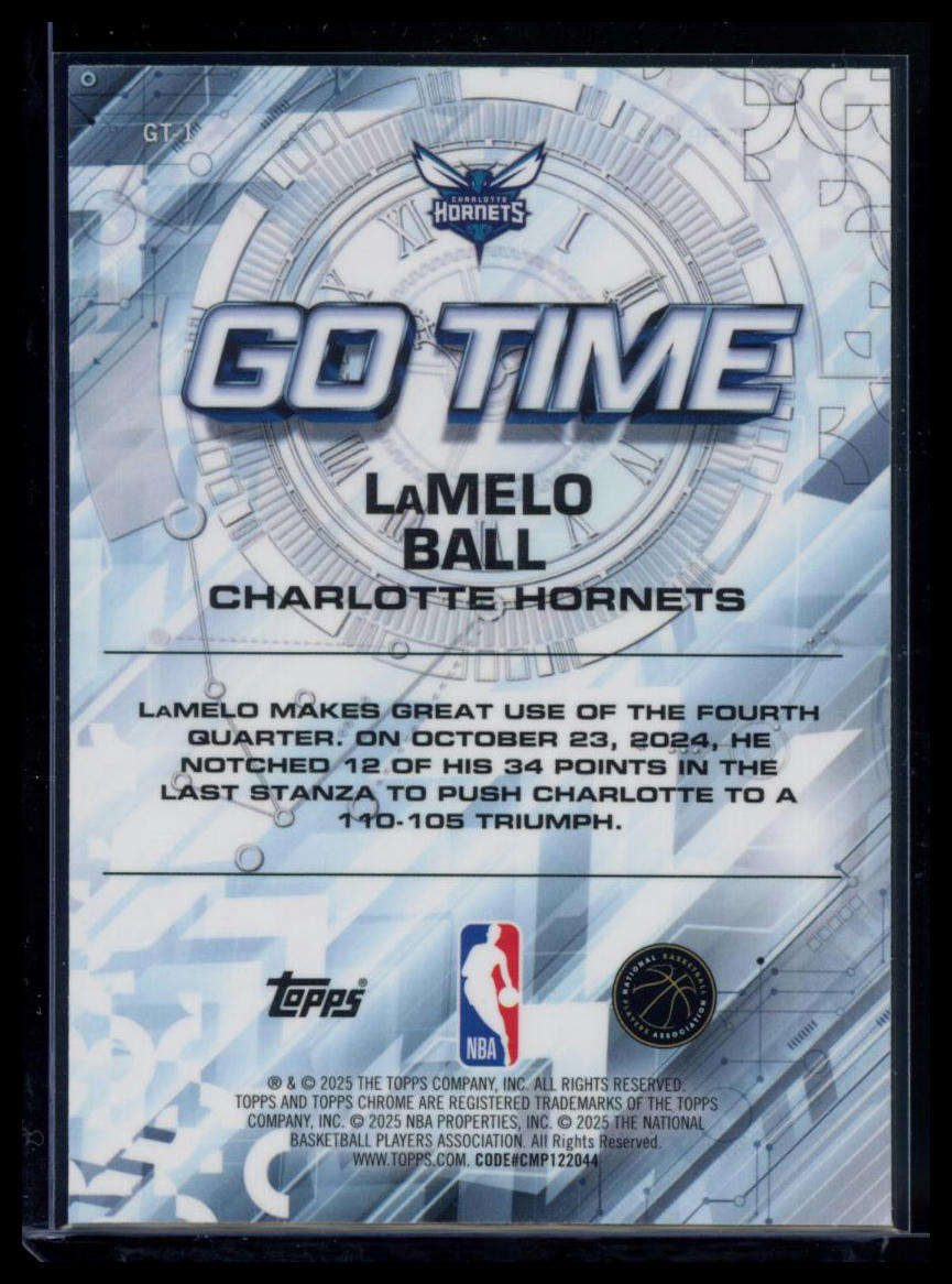 2025 Topps Chrome Go Time LaMelo Ball #GT-1