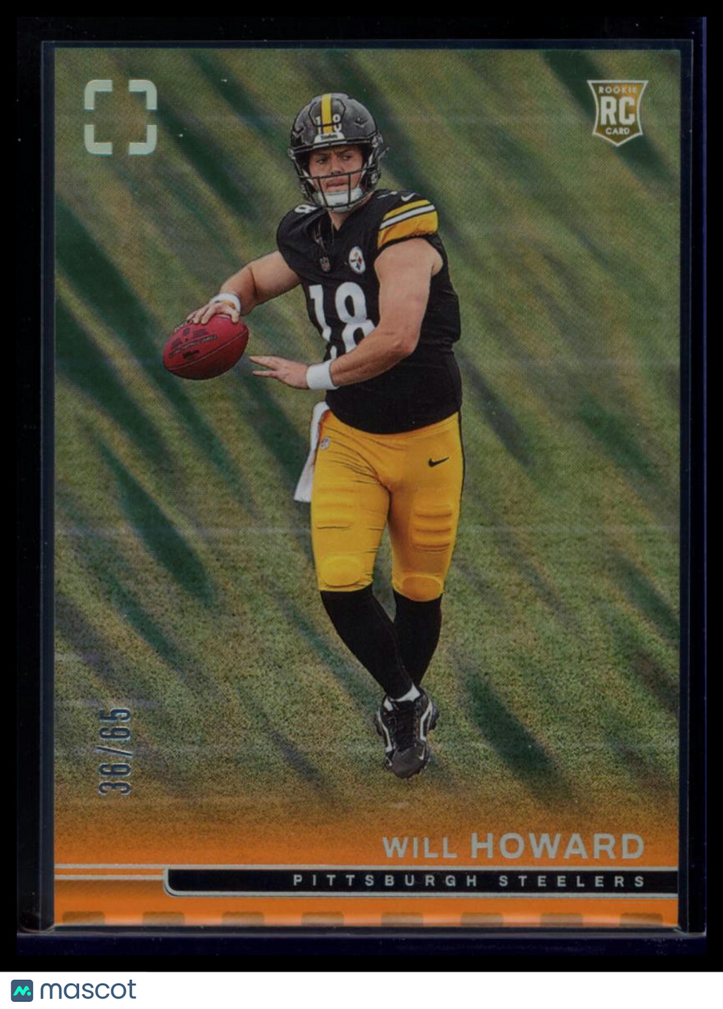 2026 Panini Photogenic Football Will Howard #136 Orange /65 RC
