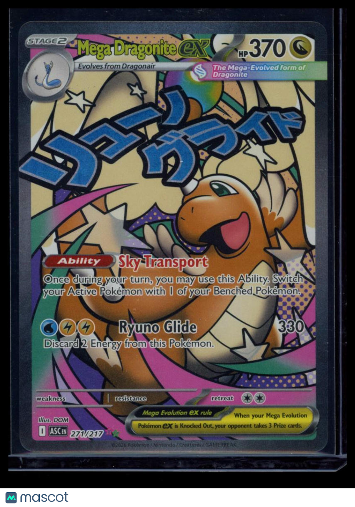2026 Mega Evolution Ascended Heroes Mega Dragonite EX Secret Rare #271/217