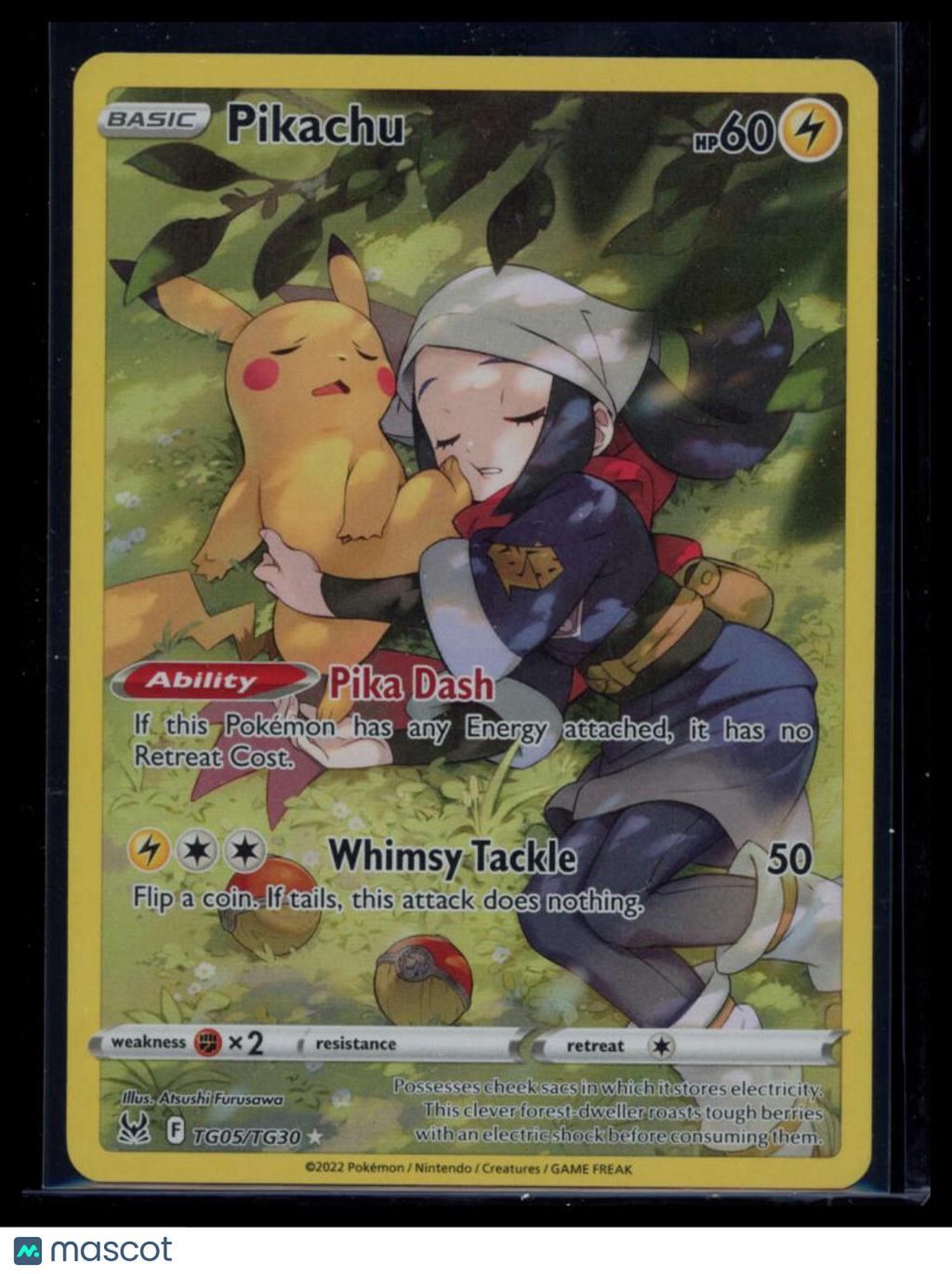 2022 Lost Origin Pikachu Holo Rare CHR #TG05/TG30