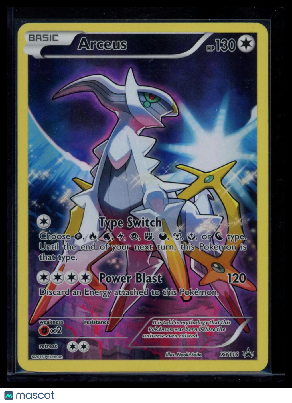 2016 XY Promos Arceus Holo Black Star Promo FA #XY116