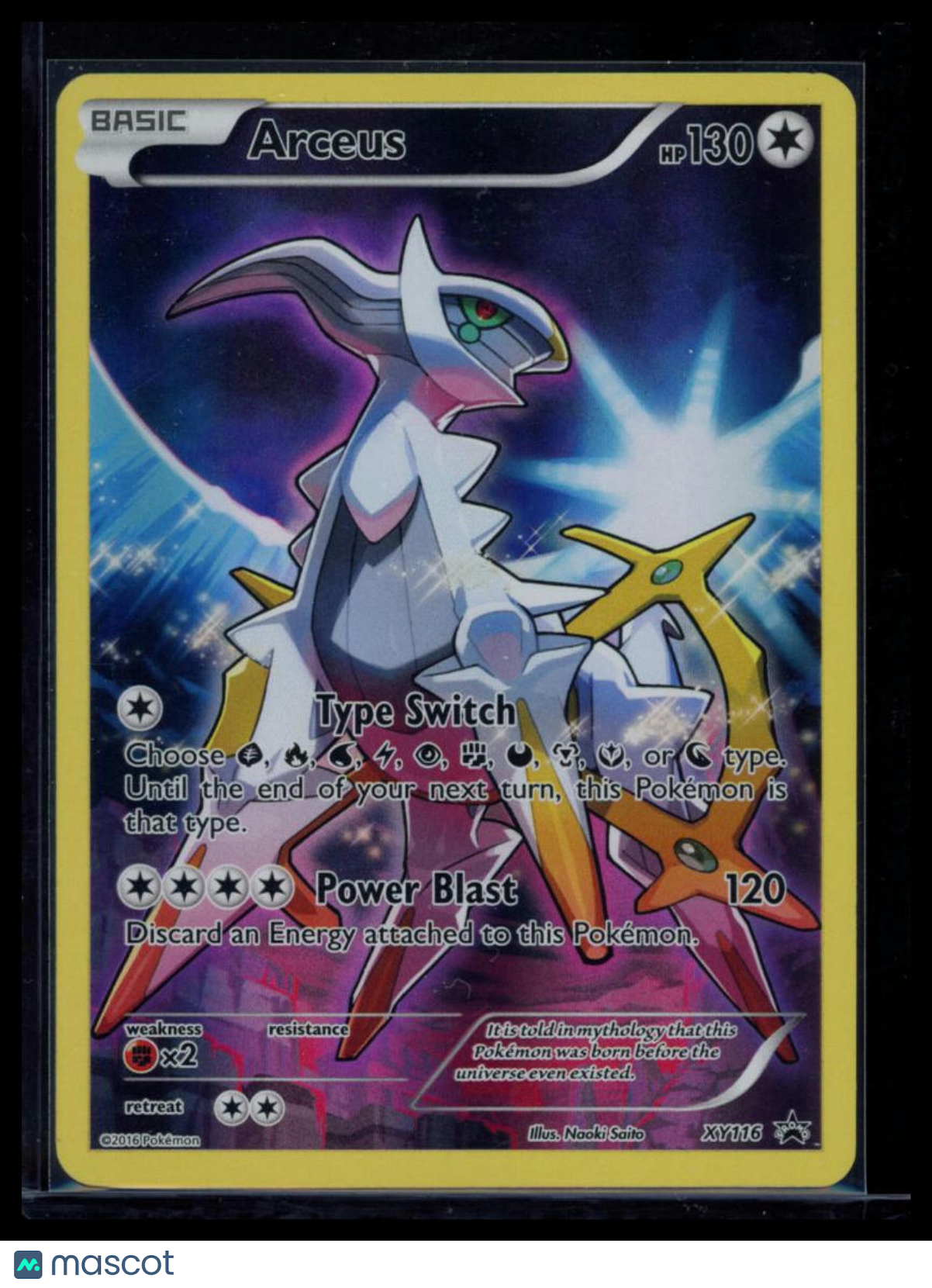 2016 XY Promos Arceus Holo Black Star Promo FA #XY116