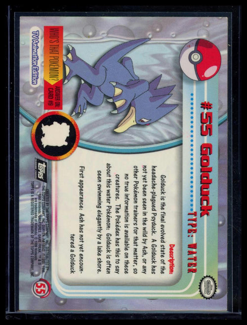 1999 Topps TV Animation Edition Golduck Holo #55