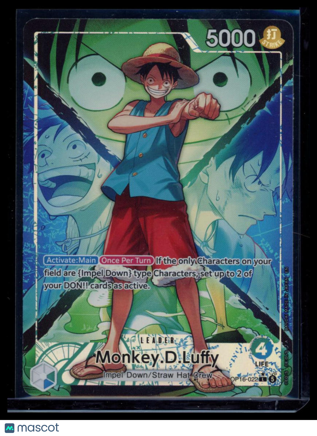2026 One Piece The Time Of Battle Monkey.D.Luffy Leader Parallel Art #OP16-022