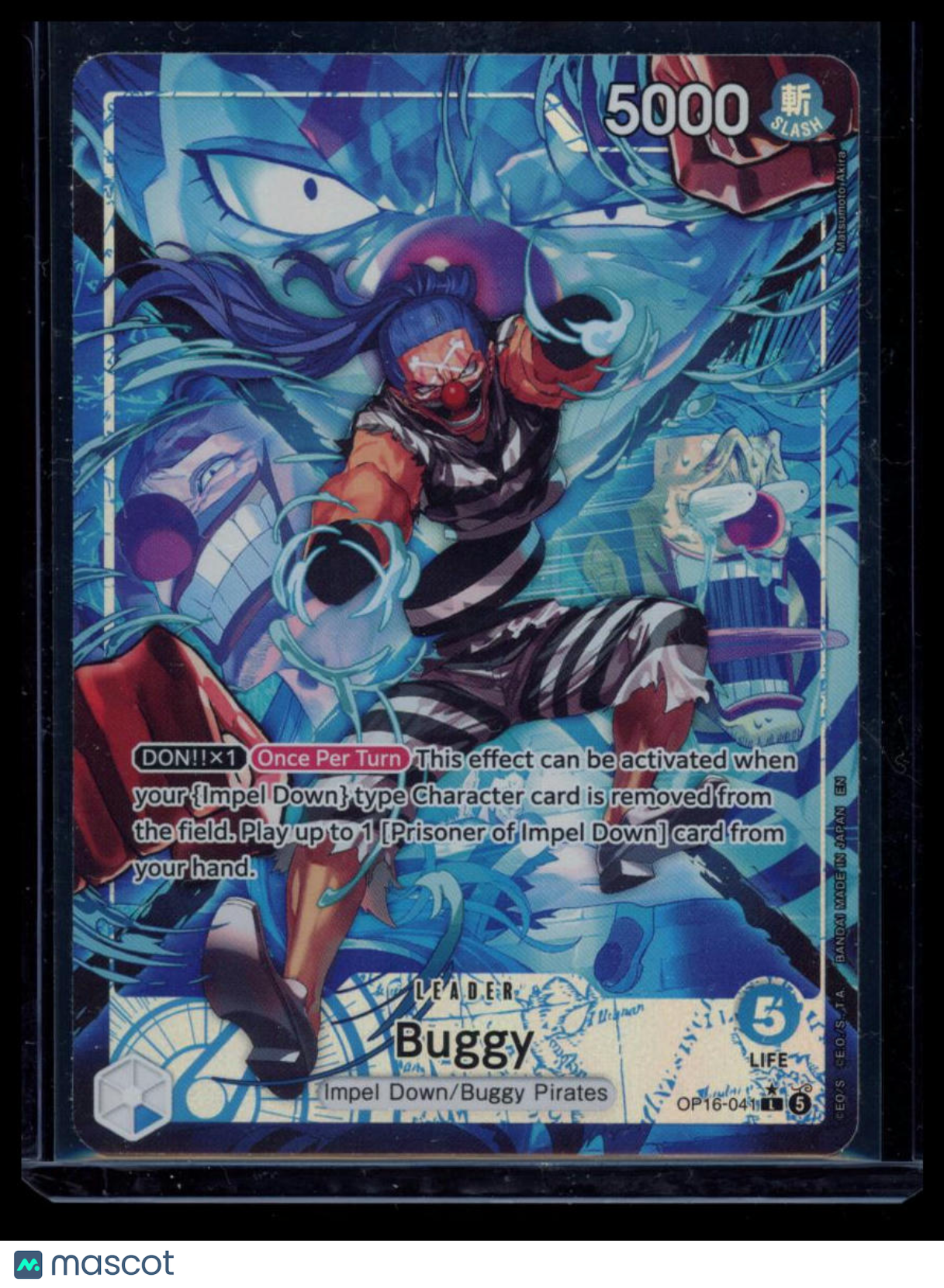 2026 One Piece Card Game The Time Of Battle Buggy Holo Leader Alt Art