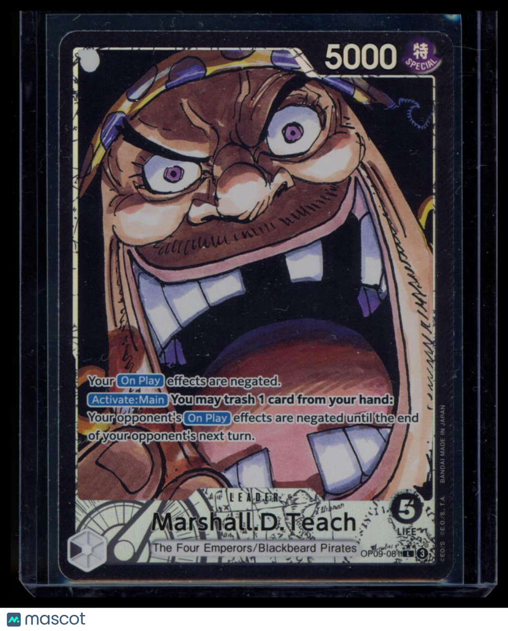 2024 One Piece Emperors In The New World Marshall.D.Teach Alternative Art Leader