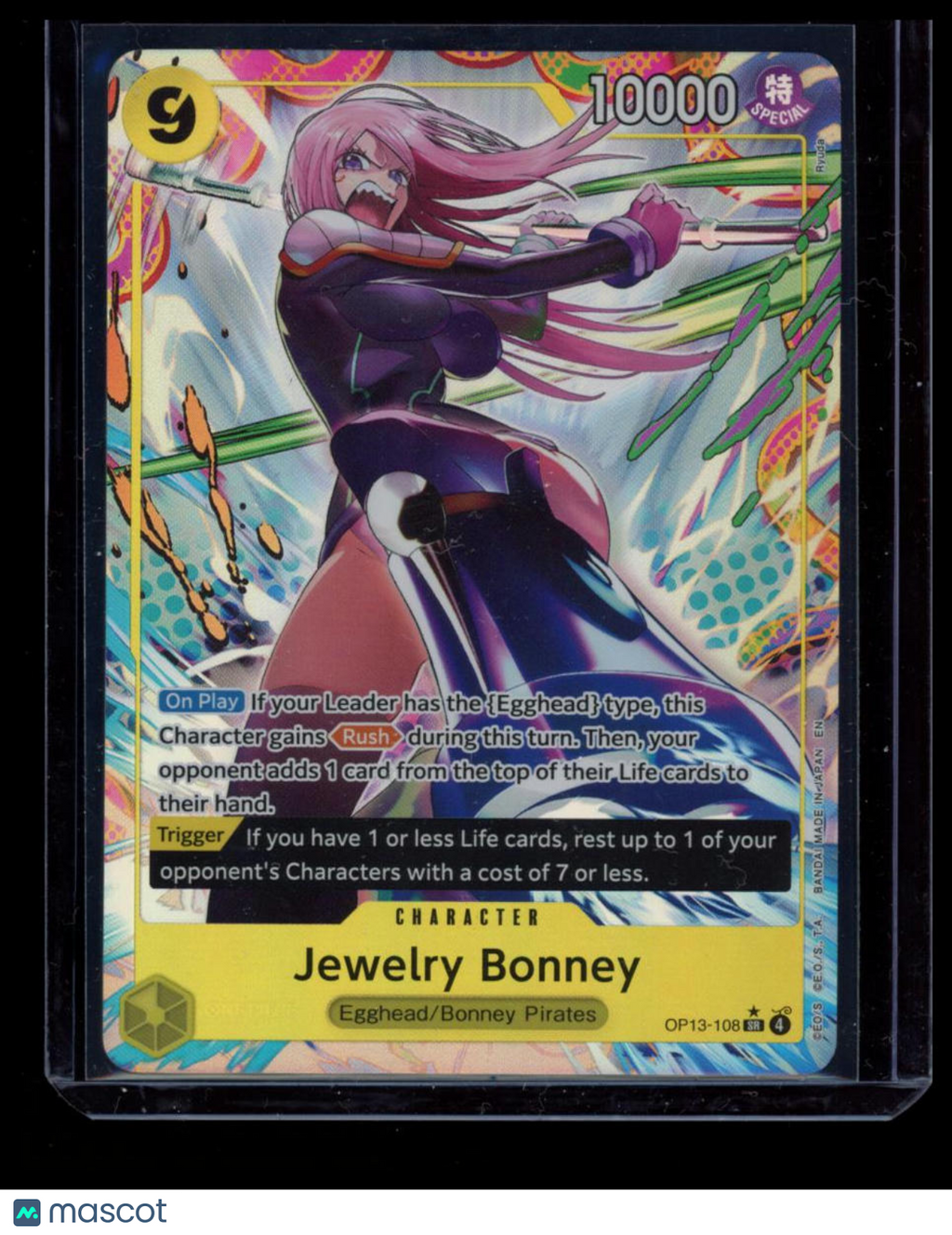 2025 One Piece Card Game Carrying On His Will Jewelry Bonney Alt Art #OP13-108