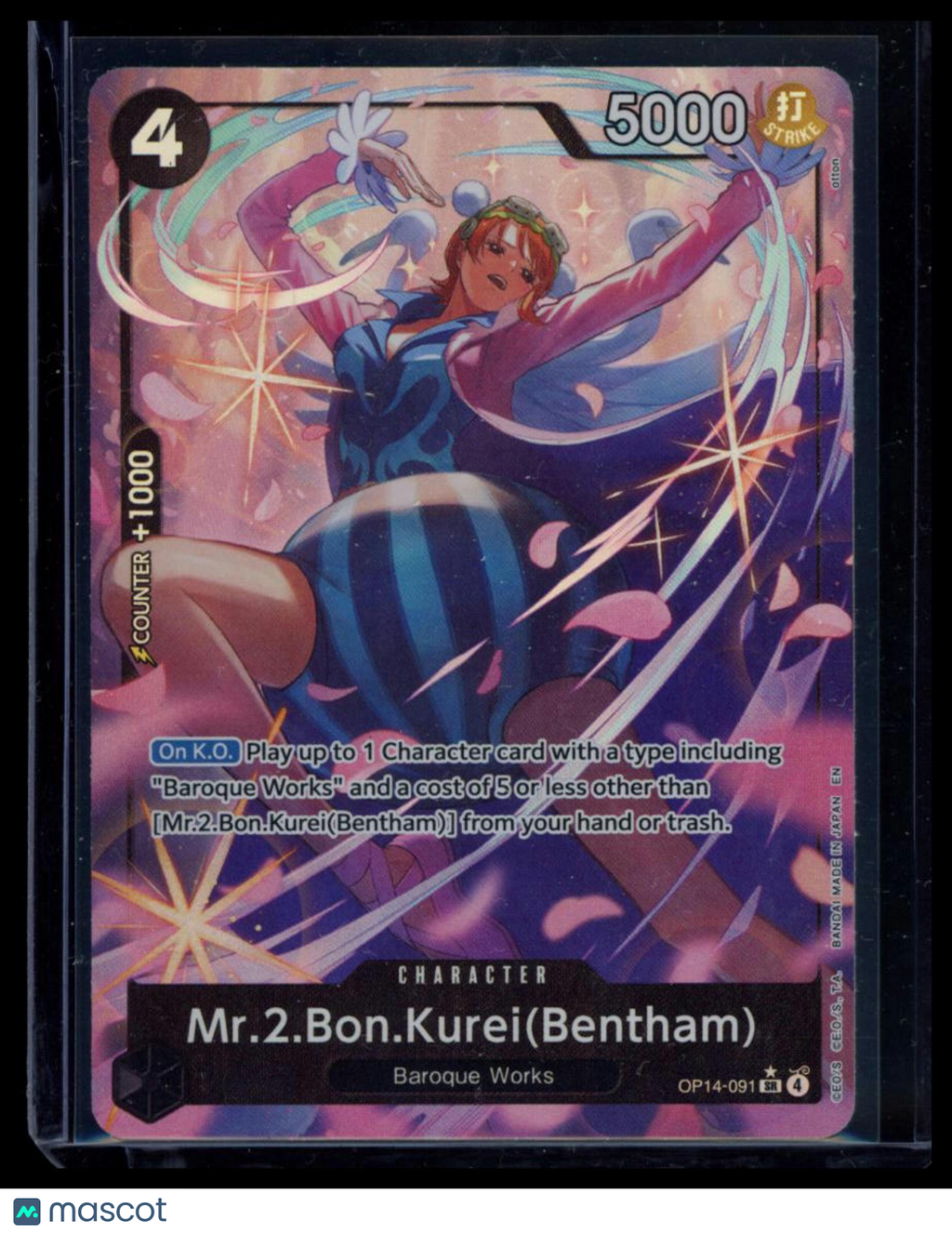 2026 One Piece Card Game The Azure Sea's Seven Mr.2.Bon.Kurei(Bentham)
