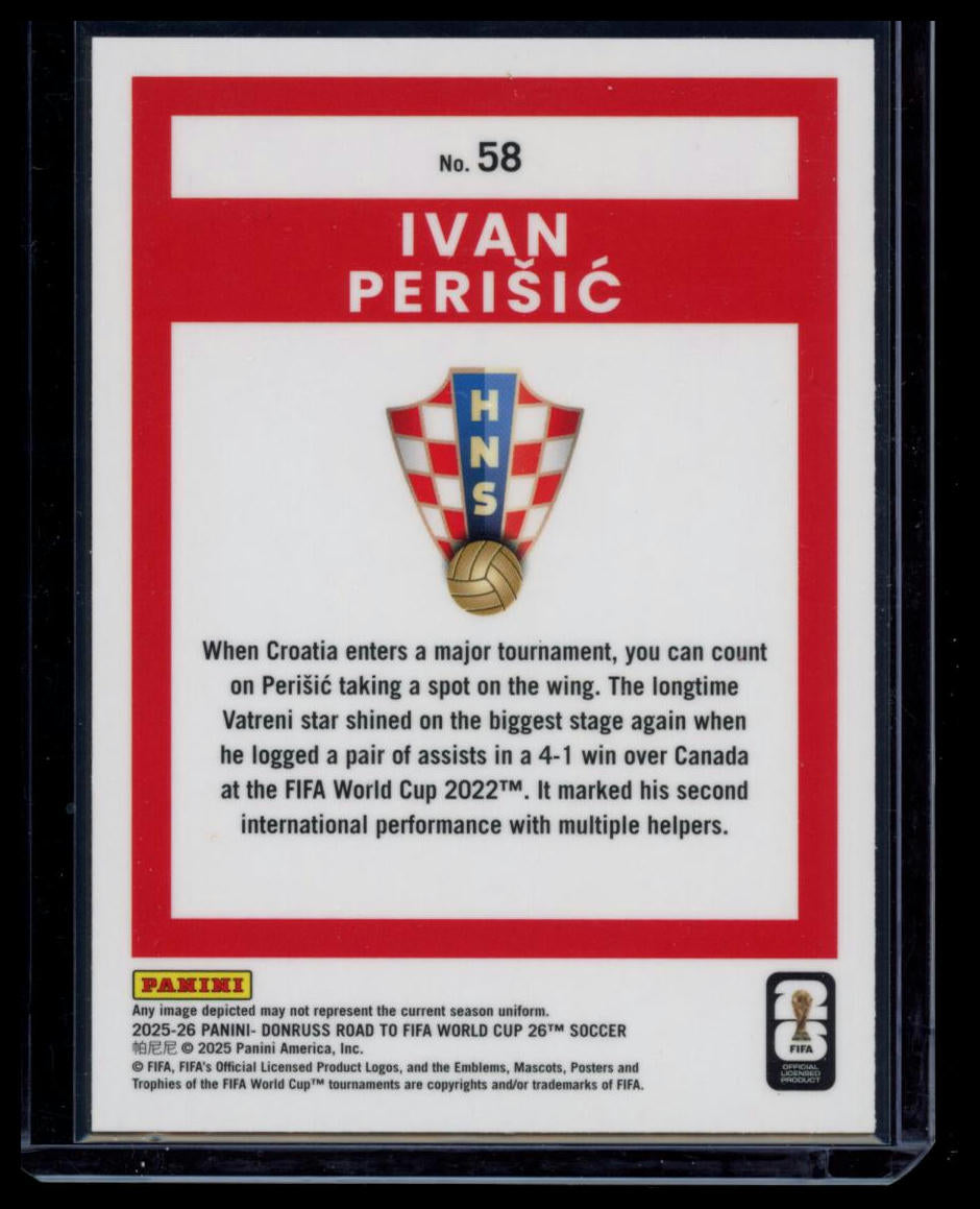 2026 Panini Donruss Optic Road to FIFA World Cup Ivan Perišić #58 Base Set
