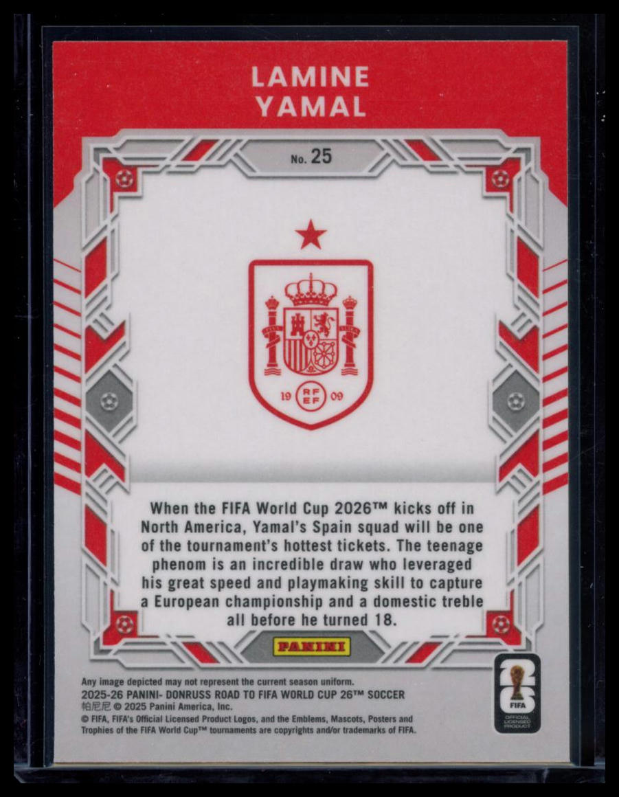 2026 Panini Donruss Elite Series Road to FIFA World Cup 26 Lamine Yamal #25