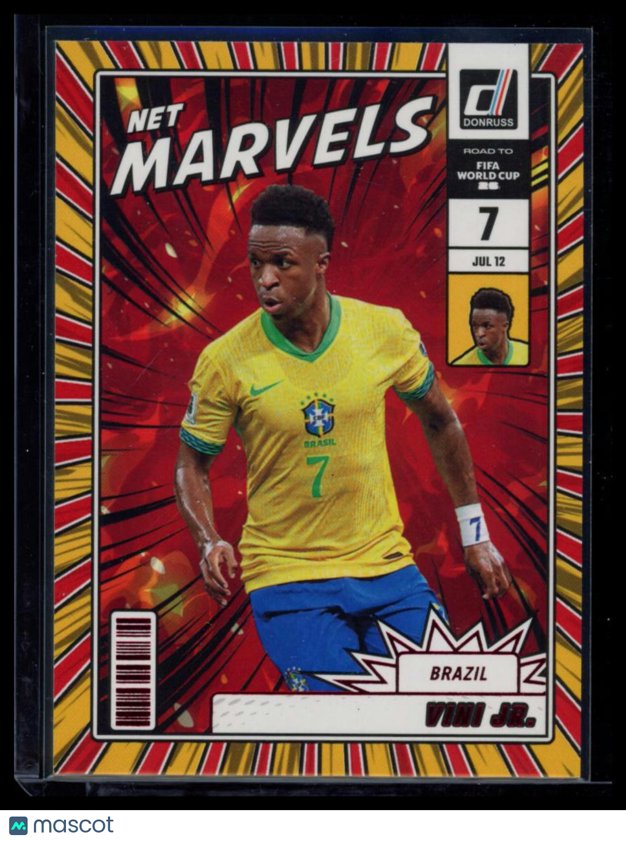 2026 Panini Donruss Road to FIFA World Cup Net Marvels Vini Jr. #18 Insert