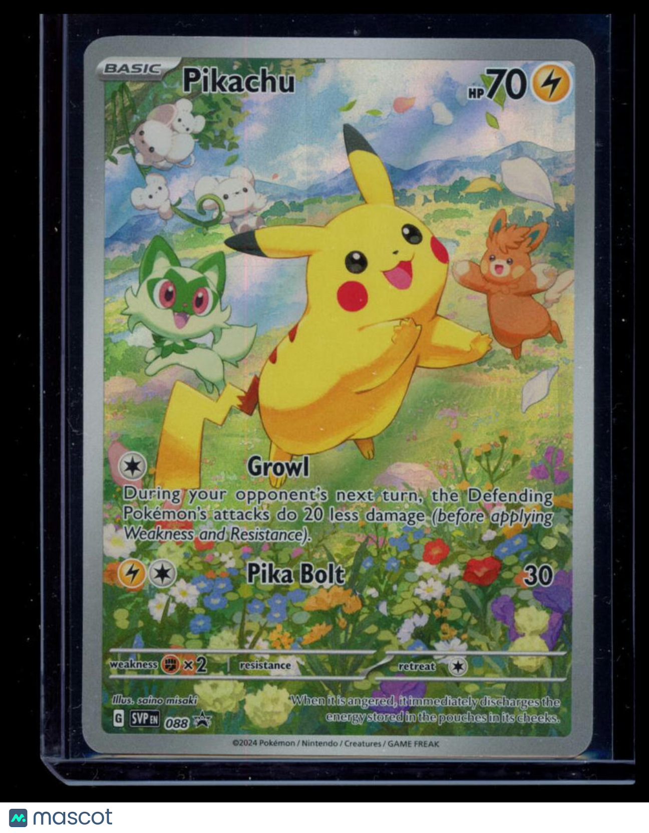 2023 Scarlet & Violet Pikachu Holo Black Star Promo #SVP EN 088