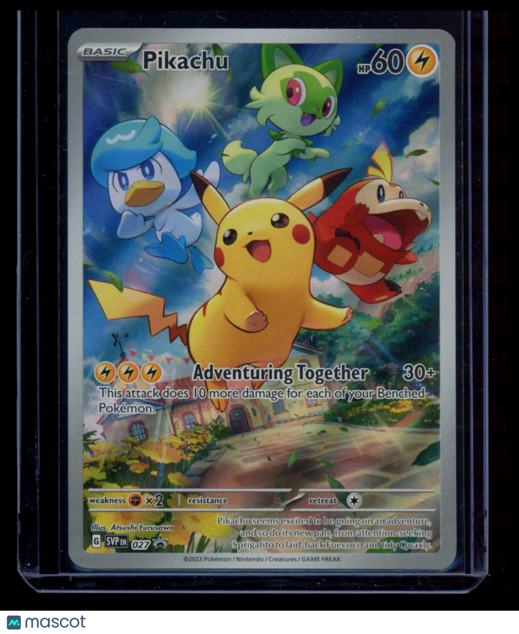 2023 Scarlet & Violet Pikachu Holo Black Star Promo #SVP EN 027