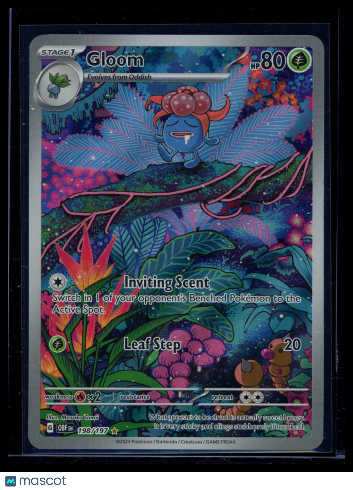 2023 Obsidian Flames Gloom Holo Secret Rare #198/197