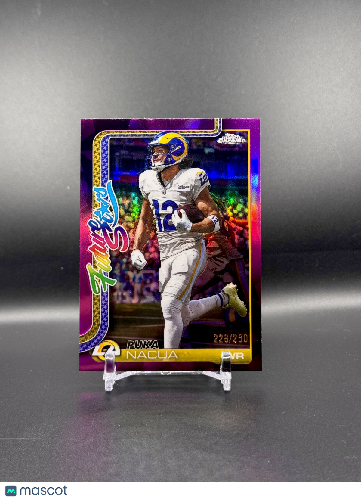 2023 Topps Chrome Future Stars Puka Nacua #FS-23 Purple Refractor /250 Parallel