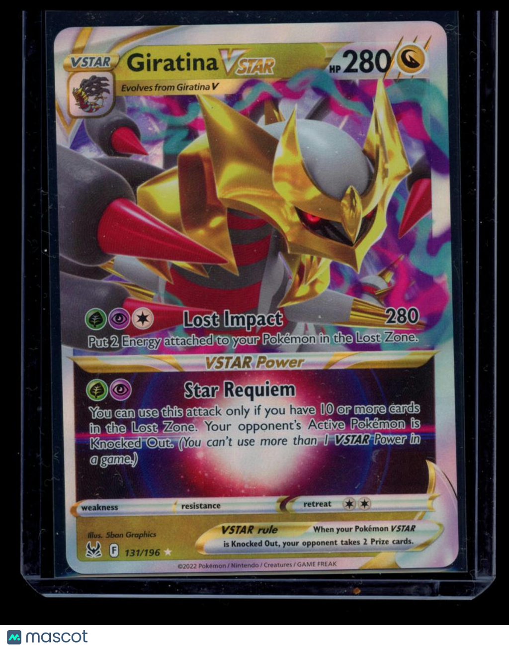 2022 Lost Origin Giratina VSTAR Holo Rare #131/196