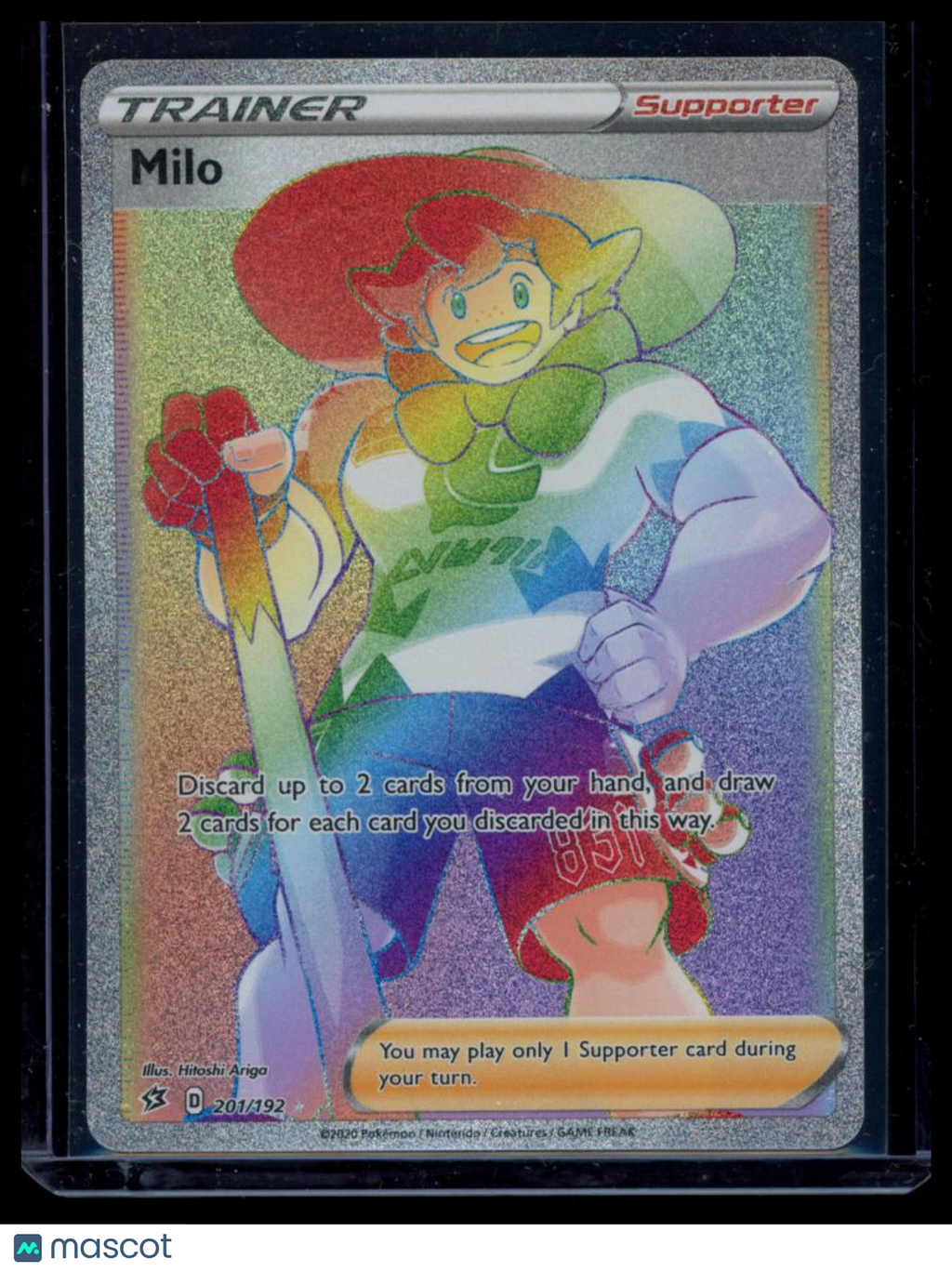 2020 Rebel Clash Milo Rainbow Secret Rare FA HR #201/192