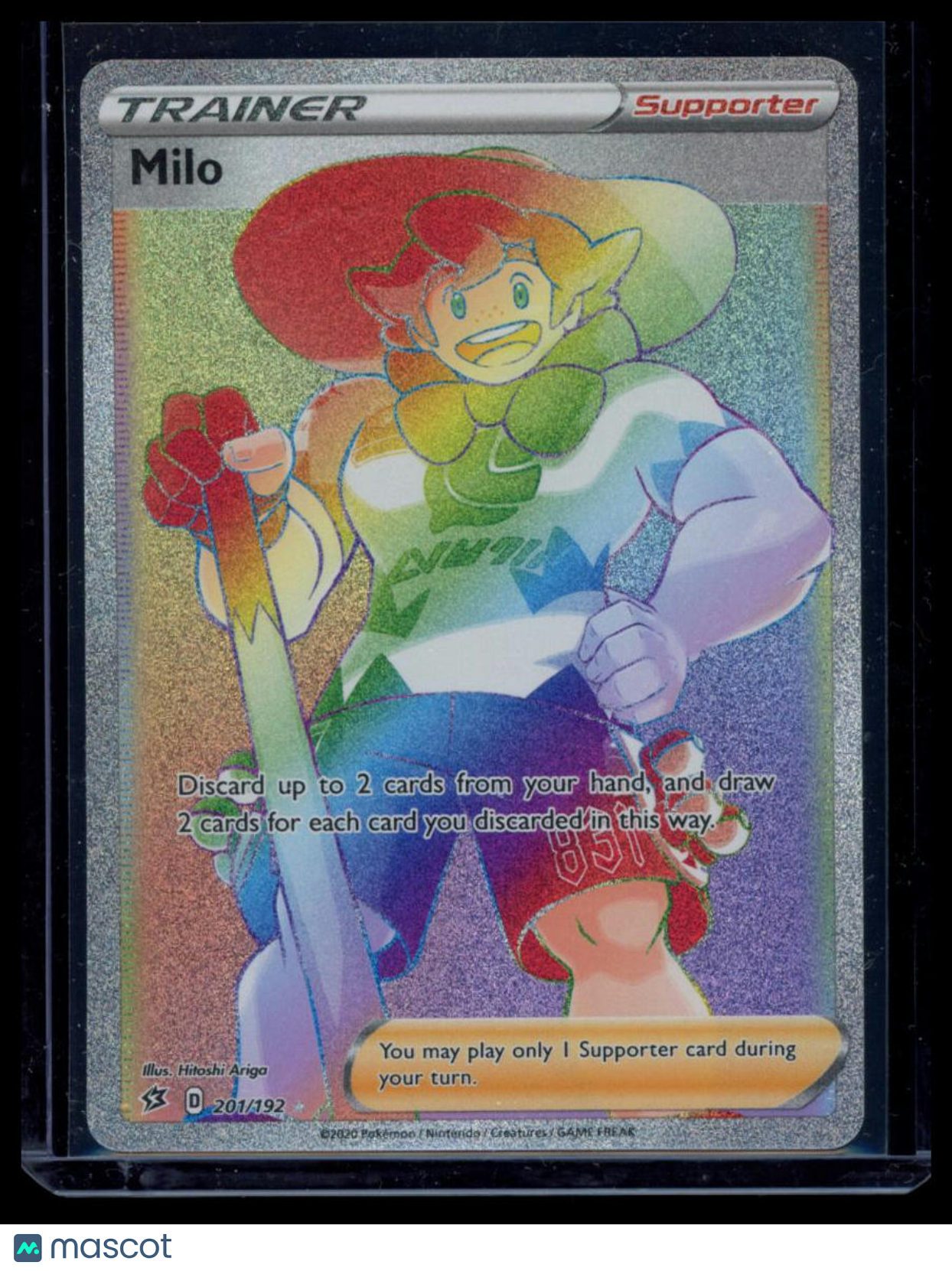 2020 Rebel Clash Milo Rainbow Secret Rare FA HR #201/192