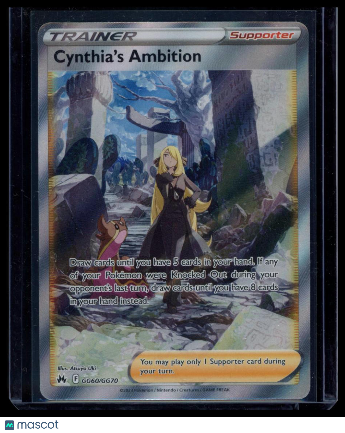 2023 Crown Zenith Cynthia's Ambition Holo Full Art #GG60/GG70