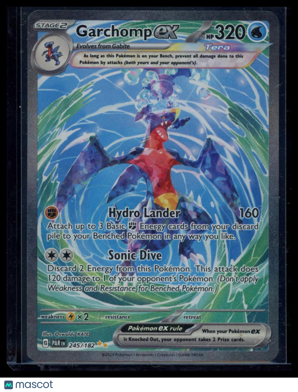 2023 Paradox Rift Garchomp EX Holo Secret Rare #245/182