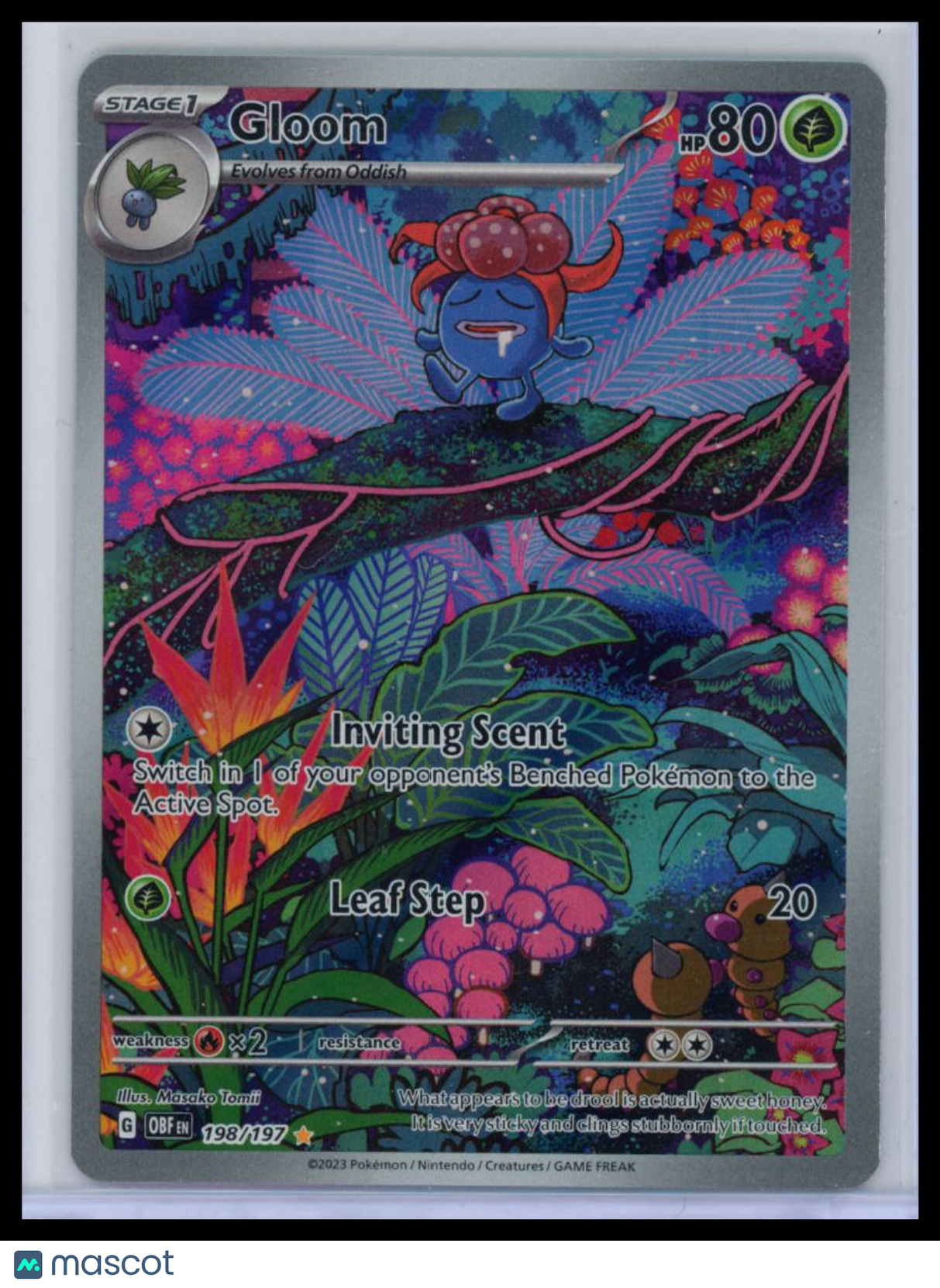2023 Obsidian Flames Gloom Holo Secret Rare #198/197