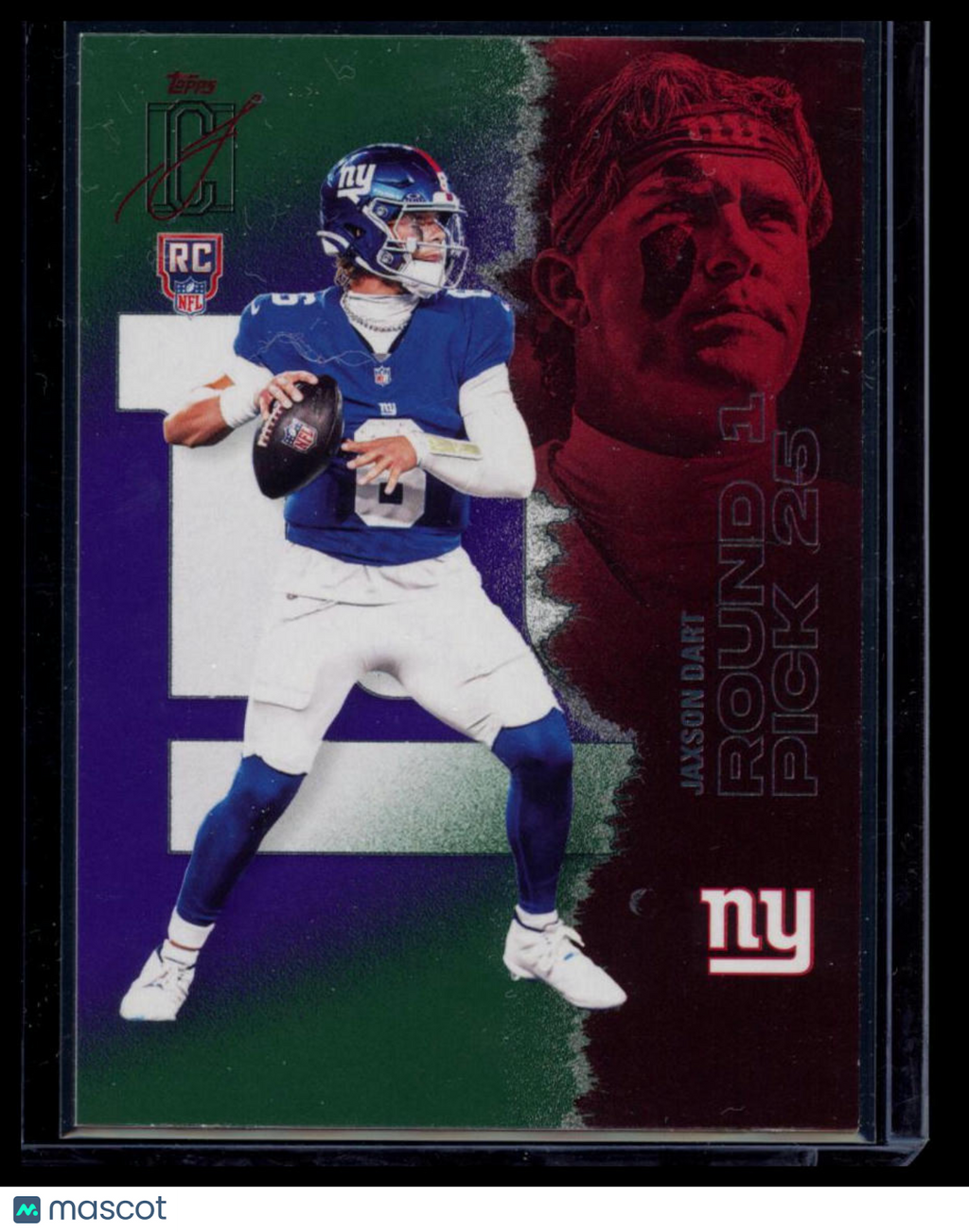 2025 Topps Signature Class Jaxson Dart #106 Green & Purple RC