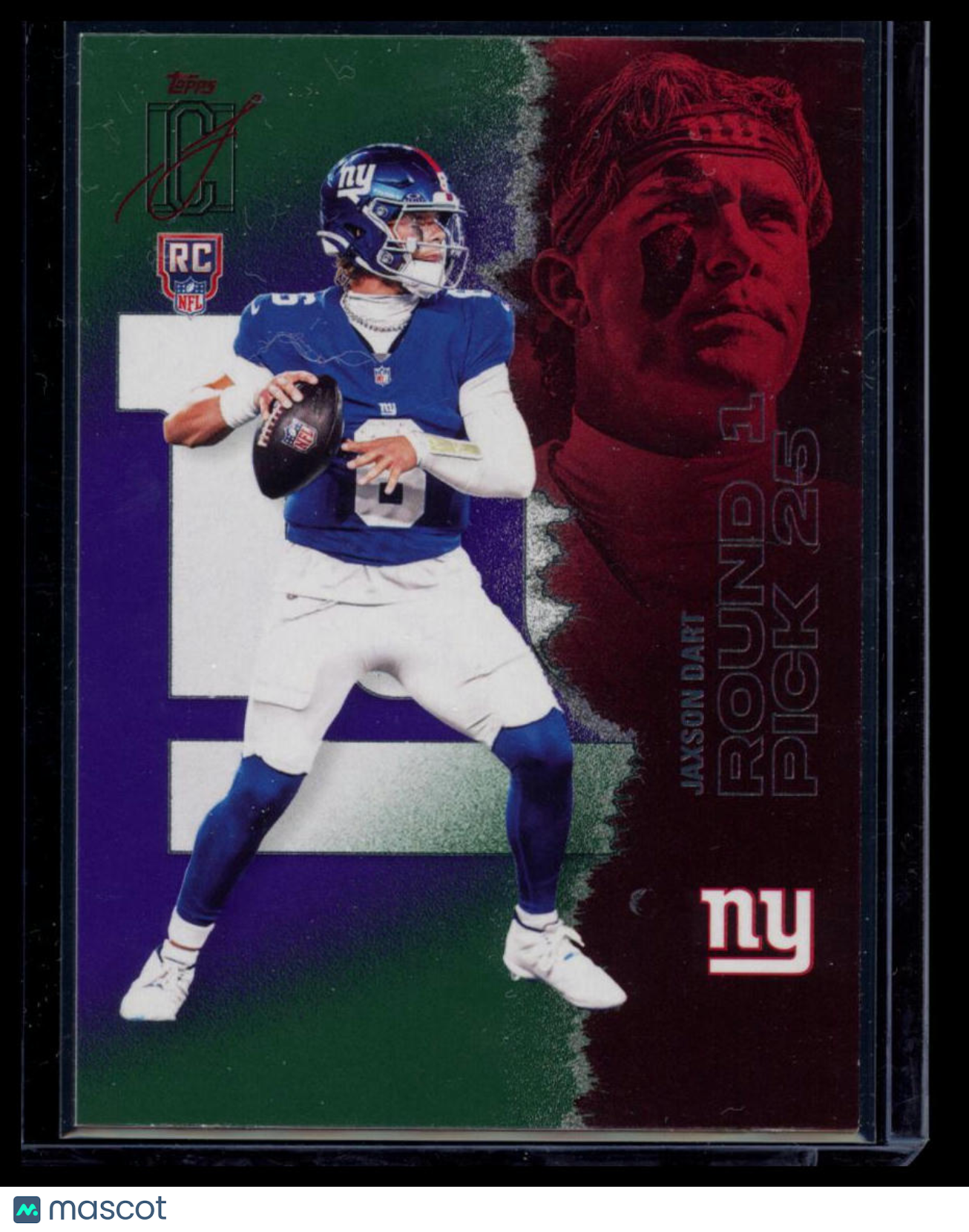 2025 Topps Signature Class Jaxson Dart #106 Green & Purple RC