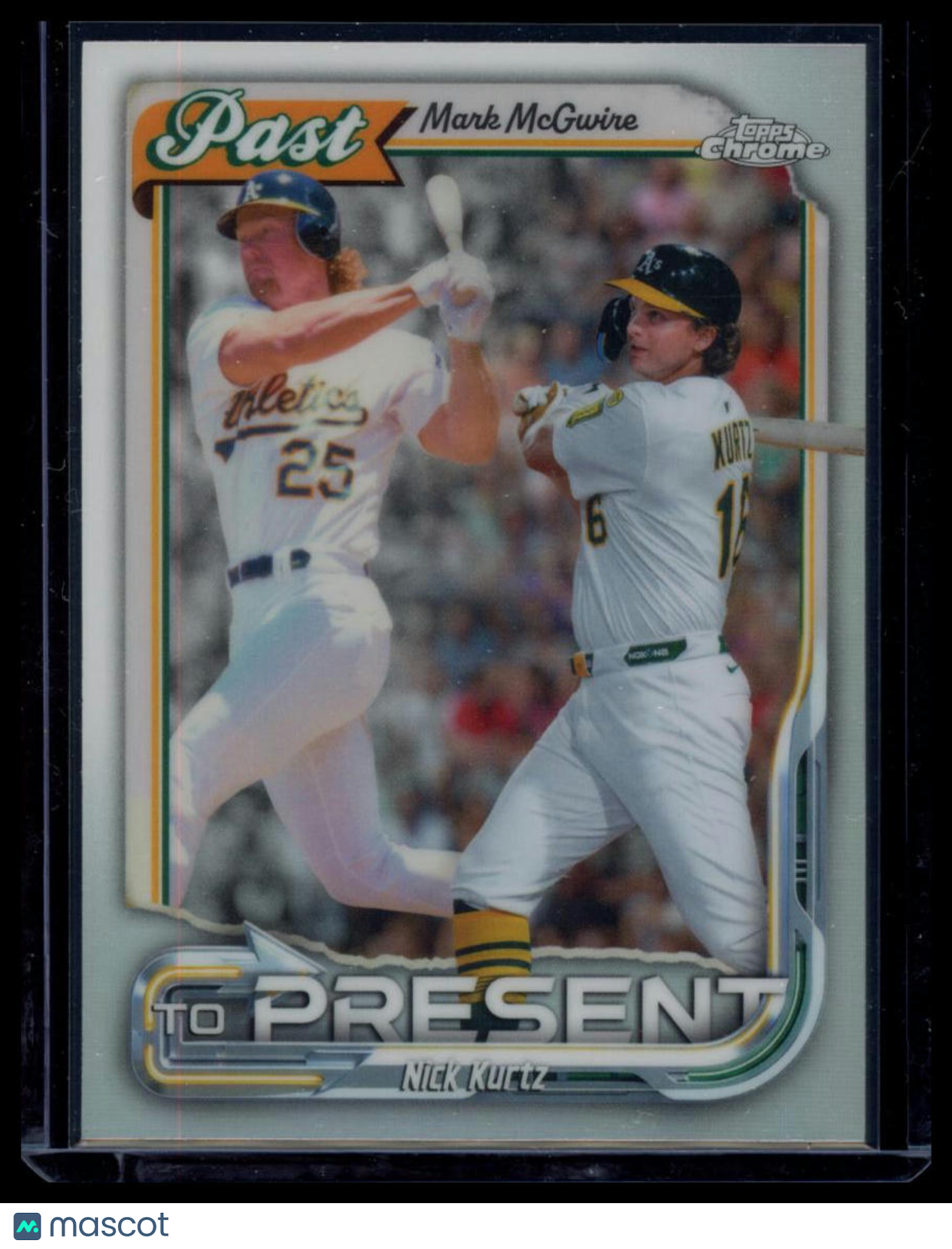 2026 Topps Chrome Past to Present Nick Kurtz Mark McGwire #PTP-8