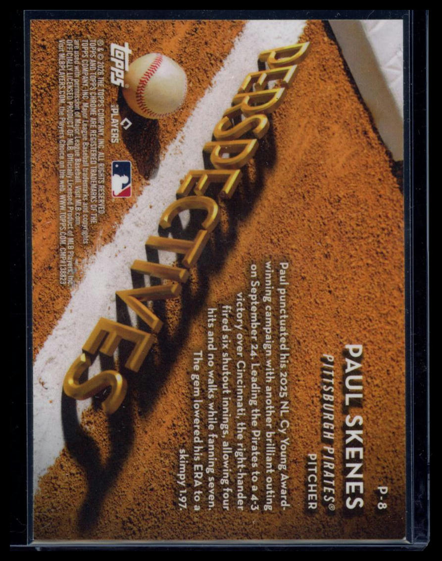 2026 Topps Chrome Perspectives Paul Skenes #P-8