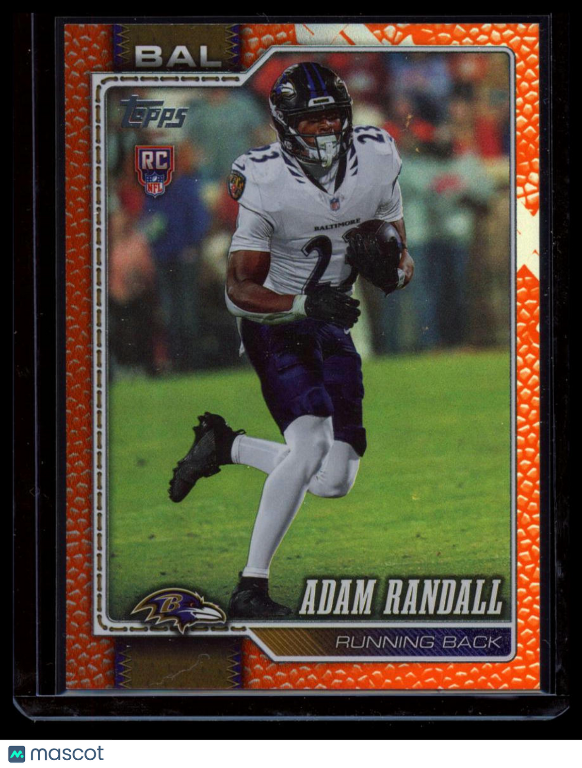 2026 Topps Football Adam Randall #377 Orange /25 RC