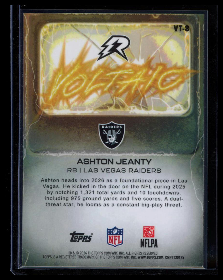 2025 Topps Resurgence Ashton Jeanty Voltaic #VT-8 RC