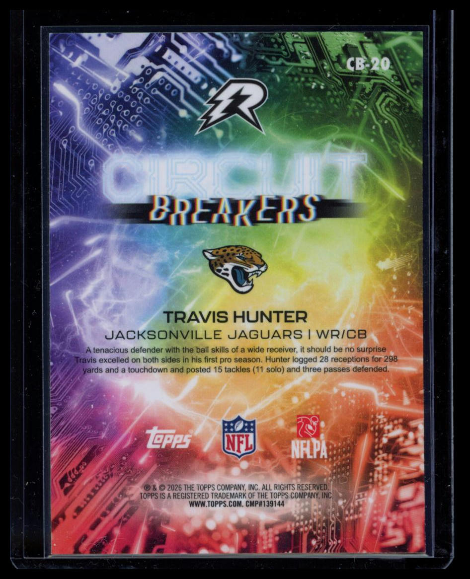 2025 Topps Resurgence Travis Hunter  Circuit Breakers #CB-20 RC