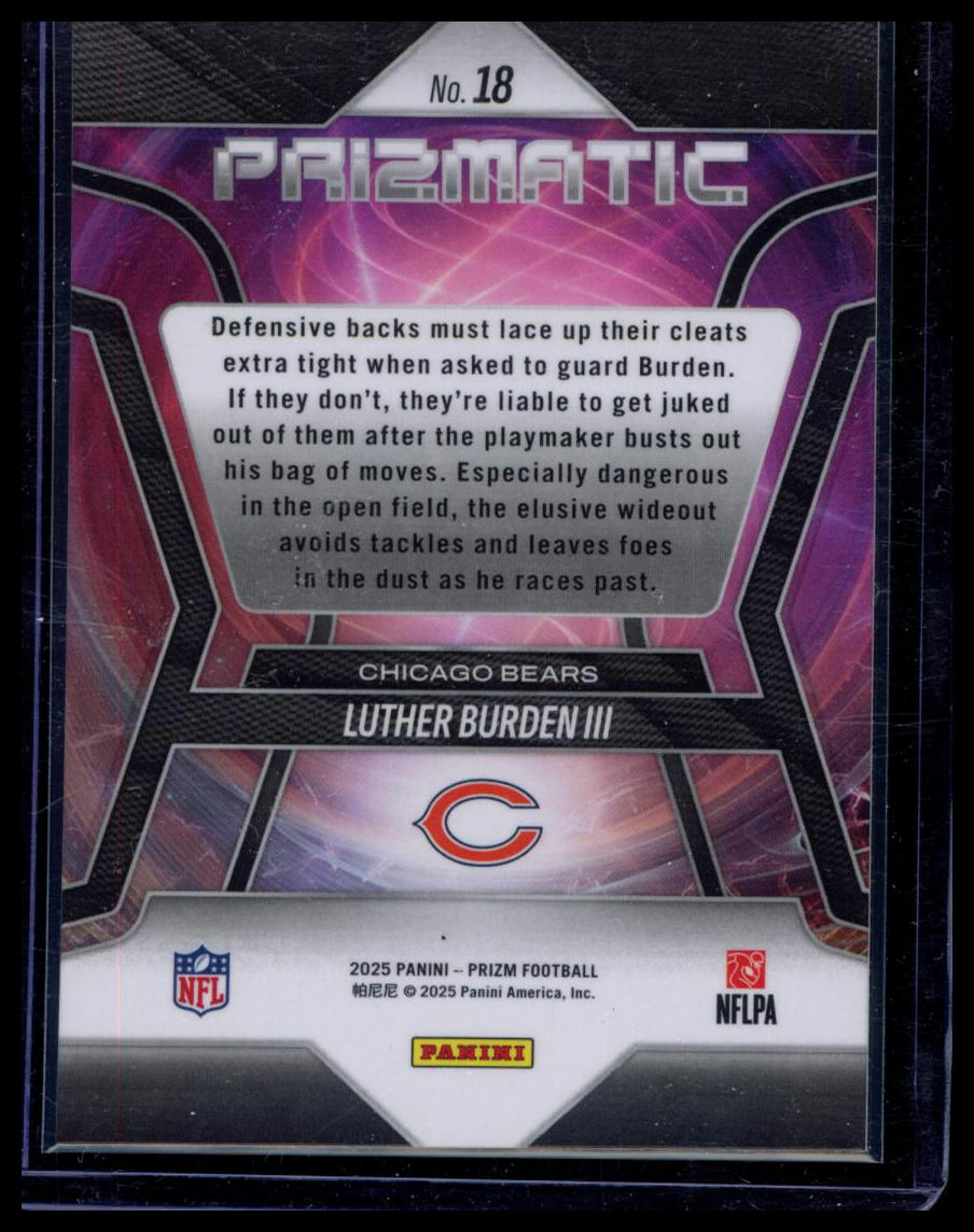 2025 Panini Prizm Prizmatic Luther Burden III #18 RC