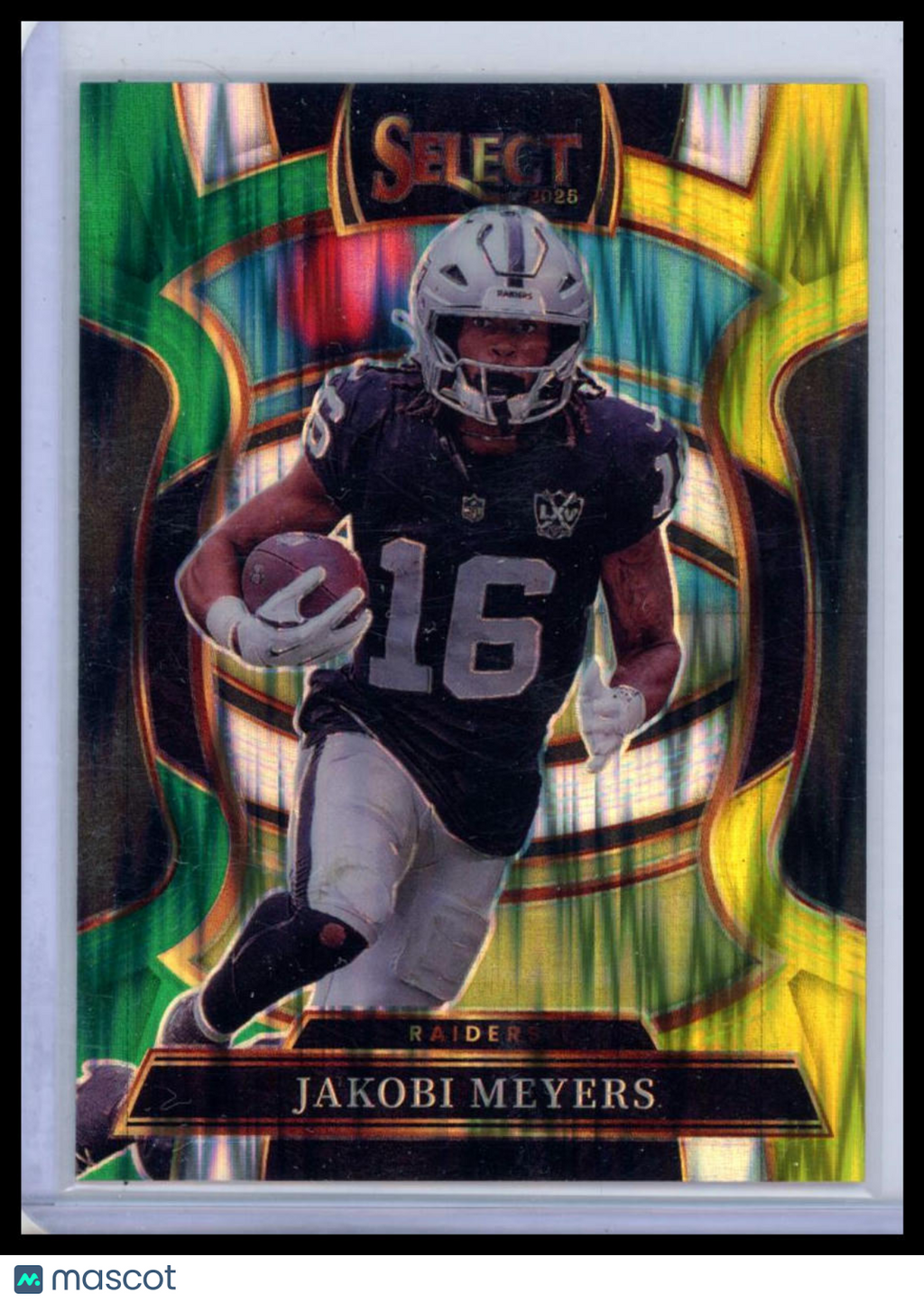 2026 Panini Select Football Jakobi Meyers #5 Green & Yellow