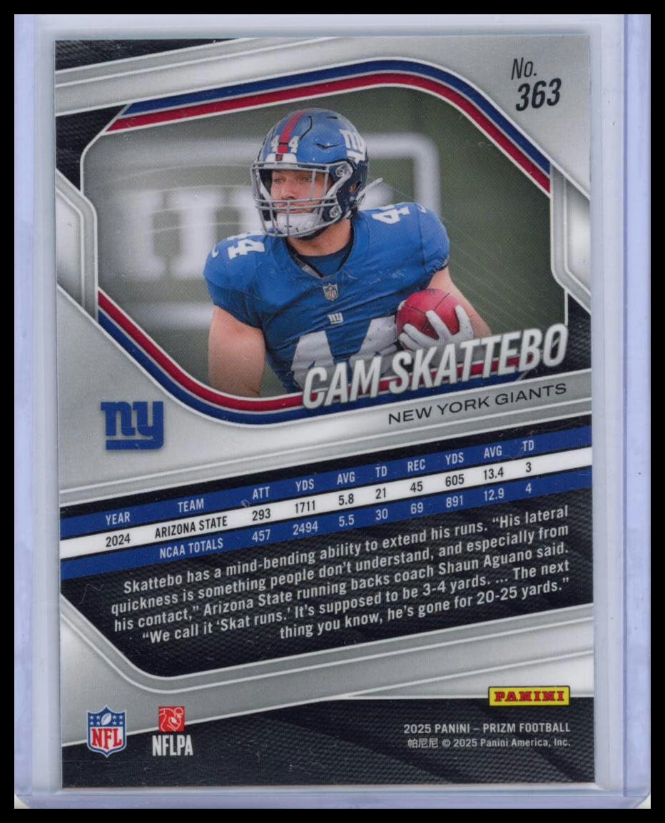 2025 Panini Prizm Cam Skattebo #363