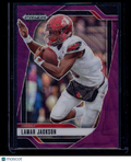 2025 Panini Prizm Draft Picks Lamar Jackson #177 Purple Wave