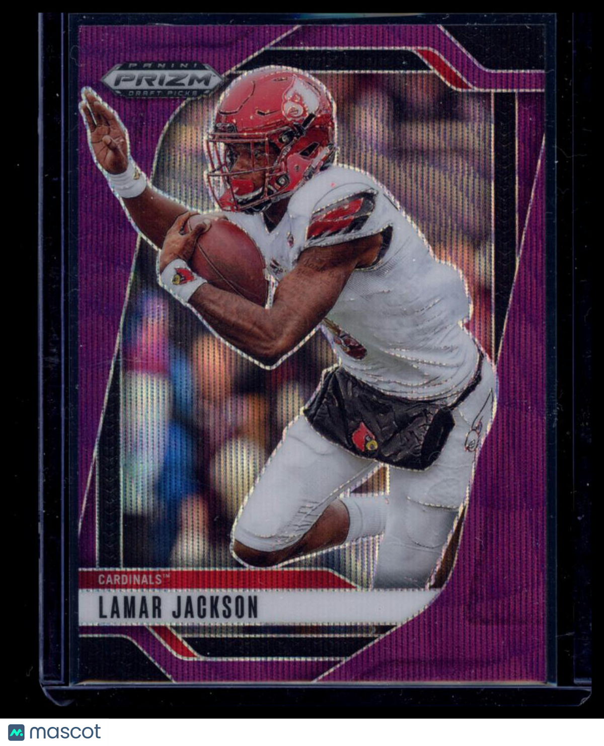 2025 Panini Prizm Draft Picks Lamar Jackson #177 Purple Wave