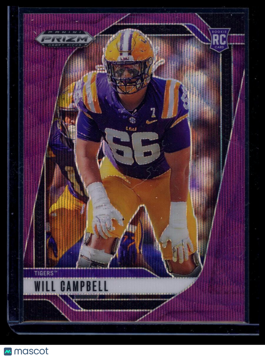 2025 Panini Prizm Draft Picks Will Campbell #54 Purple Wave RC