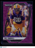 2025 Panini Prizm Draft Picks Will Campbell #54 Purple Wave RC